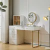 okwish toaletní stůl kosmetický stůl set se zrcadlem s LED Náhled obrázku produktu 1