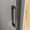 90x200cm Schwarz Duschtür Duschkabine Nischentür Produktbild-Vorschau 7