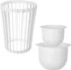 KADAX Doppelseitiger Blumenständer 54 cm Weiß + 2 Einsätze Produktbild-Vorschau 6