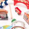 Aga4Kids Holz-Eisenbahnset 30 Teile DS5646 Produktbild-Vorschau 2