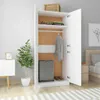 vidaXL Szafa biała 90x52x200 cm materiał drewnopochodny Podgląd zdjęcia produktu 3