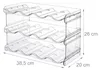 Set di portabottiglie Relaxdays, impilabile, per 12 Anteprima dell’immagine prodotto 4