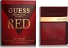A product shot of Guess Seductive Red Eau de Toilette for men, showing both the box and the bottle. Voir les images du produit