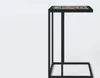 Table d'appoint - 40 x 29 cm - Noir - Structure métallique Voir les images du produit 6