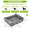 BALCONERA Hundebett 64x53cm (Grau) – Für Hunde Kleiner bis Produktbild-Vorschau 2