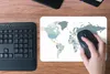 MuchoWow® Mauspad Mousepad Weltkarte - Einfach - Pastell Produktbild-Vorschau 4