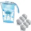 A water filter pitcher and replacement filters are displayed against a white background. Podgląd zdjęcia produktu