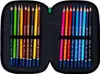 A pencil case filled with colored pencils. Produktbild-Vorschau
