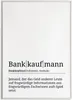 Bankkaufmann Poster Definition Kunstdruck Wandbild Geschenk Produktbild-Vorschau 2