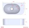 AQUABATOS Hängewaschbecken Keramik 40x21,5x10,5 cm, Weiß, Produktbild-Vorschau 3