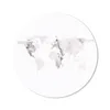 MuchoWow® Mauspad Mousepad Weltkarte - Weiß - Marmor 20x20 Produktbild-Vorschau 1