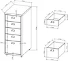 Rollcontainer 'Kökar' mit 5 Schubladen Stahl 69 x 28 x 41 Produktbild-Vorschau 7