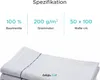 Asciugamano Waffle 50x100cm bianco con riga blu Anteprima dell’immagine prodotto 4
