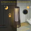 Outsunny Solarlampe, Rattan Solarleuchte LED Gartenleuchte Produktbild-Vorschau 4