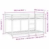 Etagenbett Wachsbraun 90x200 cm Massivholz Kiefer Produktbild-Vorschau 9