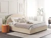 BELIANI Polsterbett Beige Bouclé-Stoff 180 x 200 cm mit Produktbild-Vorschau 2