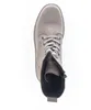 A top-down view of a beige lace-up boot. Produktbild-Vorschau