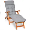Beautissu Comodo materassino Deckchair, 200x50x8 cm, grigio Anteprima dell’immagine prodotto 1
