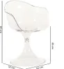 Set di 2 sedie trasparenti in policarbonato dal design Anteprima dell’immagine prodotto 5