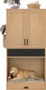 A multi-functional cabinet designed for pets, featuring storage and a dog bed. Produktbild-Vorschau