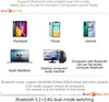 Diagram showing compatibility of a mouse with various devices like tablets, iPhones, Android phones, MacBooks, and desktop computers. Produktbild-Vorschau
