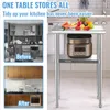 VEVOR Tavolo commerciale in acciaio inox 61 x 45,7 x 91,4 Anteprima dell’immagine prodotto 2