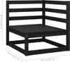 vidaXL 3-tlg. Garten-Lounge-Set mit Kissen Massivholz Produktbild-Vorschau 8