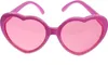 Lunettes de soleil coeur plastique 14x13x6cm rose Voir les images du produit 4