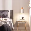 "KIRA" suspension en métal blanc et bois - style scandinave Voir les images du produit 5
