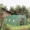 Outsunny folietunnel, loopbaar, 4,5 x 3 meter, kas met raam Productafbeelding-voorbeeld 2