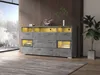 Cassettiera Okwish 140 cm con illuminazione LED e 2 ante in Anteprima dell’immagine prodotto 6