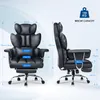Bürostuhl mit Fußstütze - Ergonomischer Schreibtischstuhl Produktbild-Vorschau 7