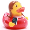 Badeente Lehrerin rot Vinyl 8 cm Produktbild-Vorschau 1