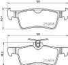 Bremsbelagsatz, Scheibenbremse BREMBO P 61 126 Produktbild-Vorschau 5