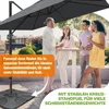 KESSER® Sonnenschirm Ampelschirm SUN XL 300 x 300 cm Inkl. Produktbild-Vorschau 6