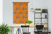 MuchoWow® Wandteppich Wandbehang Katze - Orange - Muster Produktbild-Vorschau 2