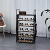 Herzberg 6-lagiges Schuhregal - 47 x 100 cm, Schwarz Produktbild-Vorschau 2