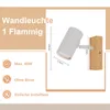 ZMH Deckenleuchte Weiß Deckenstrahler 1 Flammig Holz Produktbild-Vorschau 5