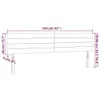Kopfteile Creme 160x5x78/88 cm Stoff Produktbild-Vorschau 8