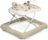 A baby walker with a playful animal print seat and activity tray. Produktbild-Vorschau