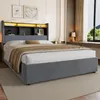 okwish Lit simple 140x200 avec veilleuse et prise, lit Voir les images du produit 2