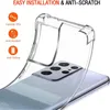 A clear phone case is shown on top of a Samsung phone, highlighting its features. Anteprima dell’immagine prodotto
