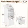Yaheetech 2er Set Nachttisch 25 cm schmaler Beistelltisch Produktbild-Vorschau 4