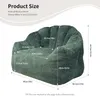 MODFU Einzelsitz Sofa Wellenförmiges Rückenlehnen-Design Produktbild-Vorschau 2