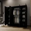 Drehtürenschrank LARO 200 cm Moderner Kleiderschrank mit Produktbild-Vorschau 4