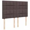 Boxspringbett mit Matratze Dunkelbraun 140x200 cm Stoff Produktbild-Vorschau 7