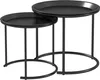 HOMCOM 2er-Set Couchtisch, rund Beistelltisch, stapelbar Produktbild-Vorschau 1