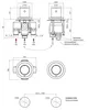 Sapho GO Thermostatische 2-Loch Wannenrand-Armatur, Chrom Produktbild-Vorschau 5