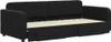 vidaXL Tagesbett Ausziehbar mit Schubladen Schwarz 90x200 Produktbild-Vorschau 3