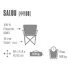 High Peak Salou Campingstuhl schwarz Produktbild-Vorschau 4